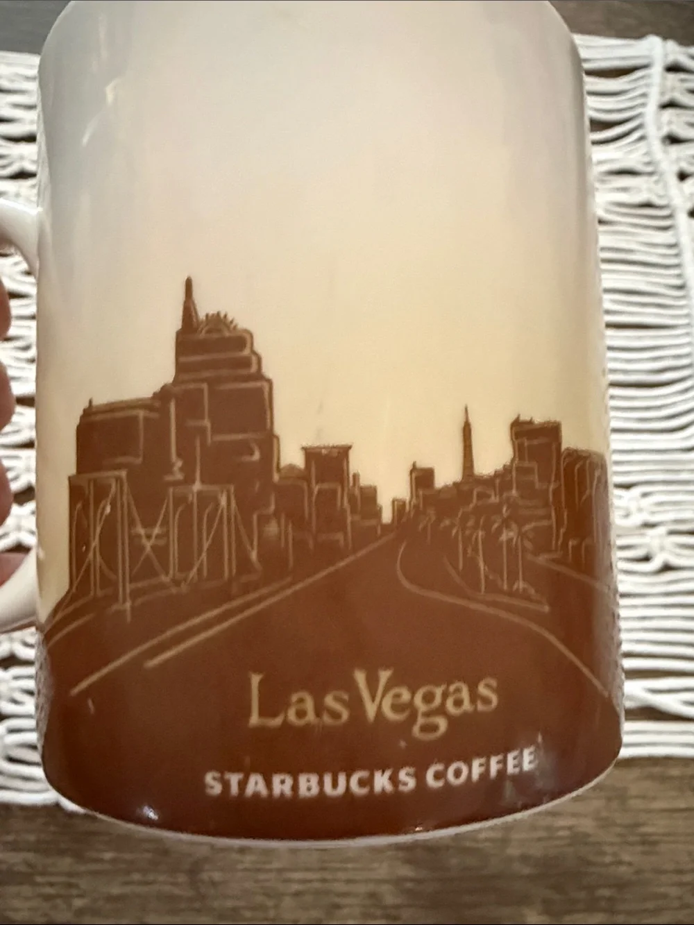 2010 Retired Starbucks Las Vegas Collector Series Mug Welcome Sign Coffee Cup